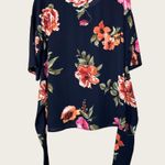 West Kei  Floral Tie Blouse Photo 6