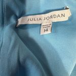 Julia Jordan Blue Twist Neck Midi Sheath Dress Size 14 New Photo 4