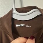 Aerie SMOOTHEZ Brown Mock Neck Thong Bodysuit Size M Photo 2