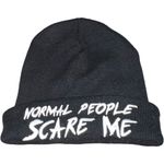 Stranger Things Black super cool knit hat with white lettering! Photo 5