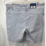 Hilary Radley  Golf Shorts Pull-On Stretch Pockets‎ Striped Light Blue L Photo 1