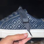 Tory Burch  NAVY BLUE MARION QUILTED LACE UP SNEAKERS SIZE  6 Photo 5
