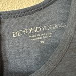 Beyond Yoga  Featherweight Blue Heather Women's Size XS Long Sleeve Open Tie Back Photo 5
