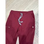 Figs Women's Yola Skinny Scrub Pants Burgundy Red Sz S Photo 1