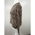 Talbots Vintage Cardigan Women's S Brown Tan Filigree Silk Cashmere Knit Blend Photo 2