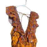 Love the Label Azalea Ruffled Midi Dress Sz. XS Orange Photo 3