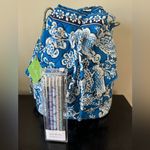 Vera Bradley NWT Quick Draw Sling Tote in Blue Lagoon includes GWP Photo 1