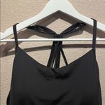 Lands' End New  Women's Tugless QuickDry Strappy Back Tankini Top Black 20W Photo 4