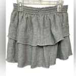 Aerie  Grey Tiered Cotton Ruffle Mini Skirt NWT Photo 1