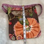 VAN RYZIN DESIGN FLORAL DESIGN CROSSBODY ADJUSTABLE STRAPS ONE POCKET ON FRONT Tan Photo 10