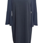 Liz Claiborne  Black Dress with Bell Sleeves Size 12 Classic Black Dress Photo 0