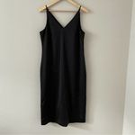 J.Crew  365 V-neck MIDI Slip Dress in Black Size 4 Photo 1