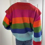 Farm Rio  Amazon Mushroom Embroidered Sweater size small Photo 7