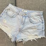 ZARA MOVING SALE Trafaluc Denim Distressed Hem Cutoff Shorts Photo 5