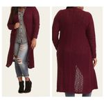 Torrid  Plus Size Purple Cable Knit Duster Sweater Cardigan Shrug Size 2X Photo 1