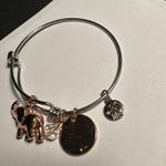 Elephant Charm Bangle Bracelet 7 Inch It’s The Little Moments That Make Life Big Silver Photo 5