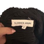 SUMMER AWAY Gaia Smocked Midi Dress Black Small Photo 5