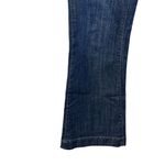 The Limited  917 Women Jeans Flared Leg Mid-Rise Stretch Dark Wash Denim Blue‎ 8R Photo 2