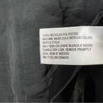 Knox Rose Blouse Womens L Black Satin Ruffle V-Neck Balloon Sleeve Minimalist Photo 5