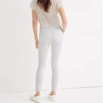 Madewell NEW 10" High-Rise Skinny Crop‎ Jeans in Pure Whit, 24 Photo 3