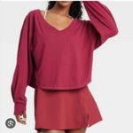 JoyLab Long Sleeve Joy Lab Red Shirt Photo 0