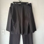 B. Smart Y2K Womens Pinstripe Suit Set Blazer Pants 11 12 Office Siren Corporate Photo 4