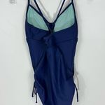 prAna  Moorea One Piece Swimsuit Blue Small Photo 6