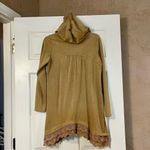 Monoreno  Boho Hooded Ruffle & Crochet Dress Size Small Photo 3