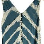 Young Fabulous and Broke Blue Tie Dye Sleeveless V-Neck Button Front Maxi Dress M Photo 4