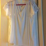 New York Laundry New NY Laundry White Lace Criss Cross Shoulders XL Photo 1