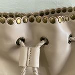 Venus  Boho Fringe Faux Leather Crossbody Shoulder Bag Beige Tan Photo 2