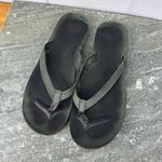 UGG  Kayla Gray Flip Flop Leather Thong Sandals Women’s Size 10 Photo 1