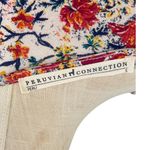 Peruvian Connection Tivoli Dress Maxi Abstract Floral Print Cream Red Small Photo 12