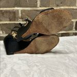 Coach Gabbie Black Perforated Wedge Sandals 2 Ankle Strap Buckle Womens Size 8 Photo 8