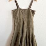 See By Chloe  Cargo-Core Khaki Green Corset Tube Ruffle Bottom Dress Photo 3