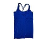 Lole  Love Tank Top UPF 50+ Blue Sleeveless Back Braid Yoga LARGE Activewear Photo 2