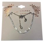 LC Lauren Conrad  Silver Tone MAMA Adjustable Bracelet Photo 0