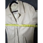 Vera Pelle  Genuine Leather Jacket Coat - Original Quality - Made in Italy -Cream Photo 7
