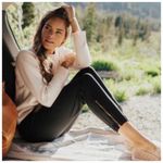 ALBION FIT  Jetsetters Jogger Pants in Black Size M Petite Photo 3