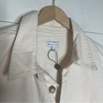 Gianni Bini  Vera Sleeve Button Collar Cream Denim Romper Photo 3