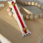 Fashion Sport Silicone Smart Watch Band with Bee Charm for Apple Watch White Photo 0