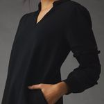 Sundays Anthropologie Black Ruffle Balloon Sleeve Dress Photo 2