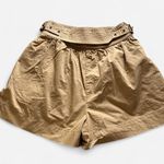 Moon River Khaki Belted Pleated Shorts – Western Chic Utility (Sz M) Photo 1
