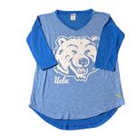 PINK - Victoria's Secret UCLA Bruins T Shirt Women M Blue ‎  Bear Graphic Oversized Photo 1