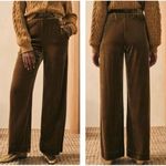 Faherty  Stretch Silk Velvet Genevieve Pant in Breen Golden Green Size XL Photo 1