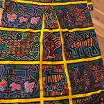 Luna Mola Panel Fabric Panama Animals Printed Vintage dress Size XL Photo 4