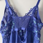 Torrid  Aphrodite Lace No Wire Babydoll Blue Slip Adjustable Spaghetti Straps NWT Photo 5