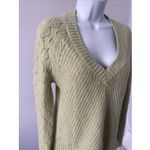 Anthropologie  Lt. Green and Yellow Marled V Neck Sweater  Sz XS (b33) Photo 6