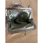 La Regale  Vintage Purse Small Green Satin Sequined Photo 3