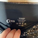 Zyia  Light & Tight Black Reflective 7/8 leggings Sz 4 Photo 2